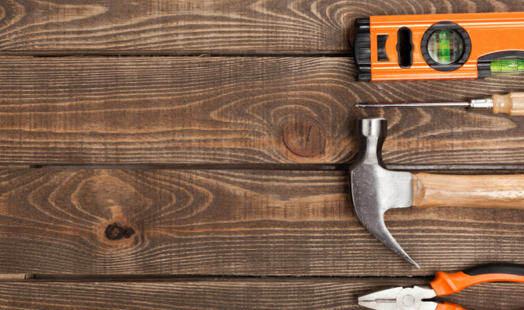 Stacks of kiln-dried wooden pallets ready for export